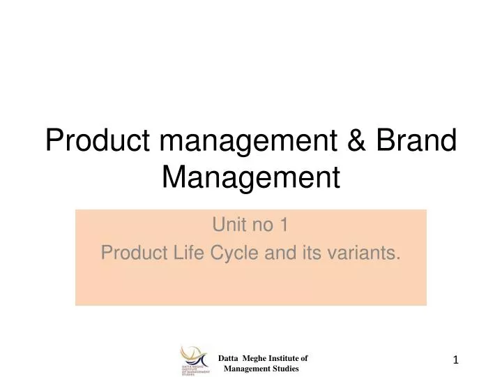 product management brand management