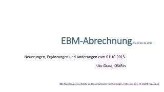 ebm abrechnung stand 20 10 2013