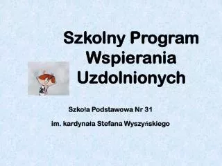 szkolny program wspierania uzdolnionych