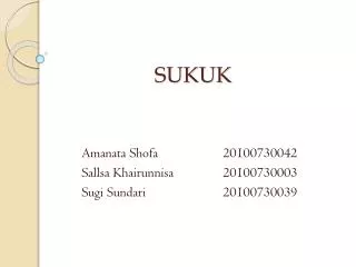 SUKUK