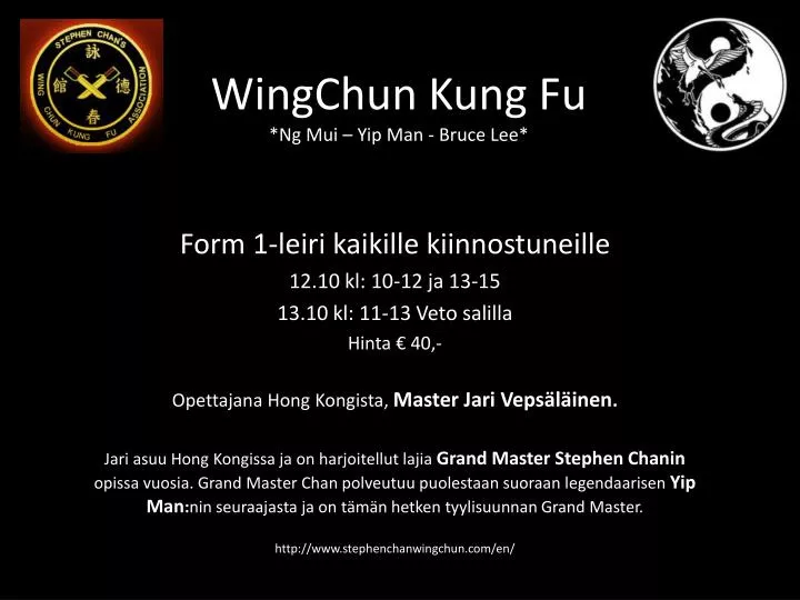 wingchun kung fu ng mui yip man bruce lee