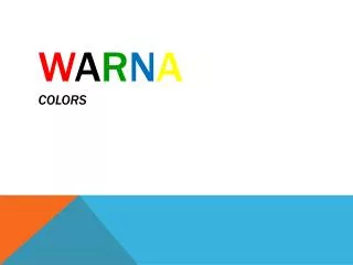 W A R N A colors