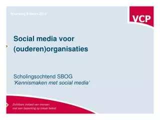 social media voor ouderen organisaties