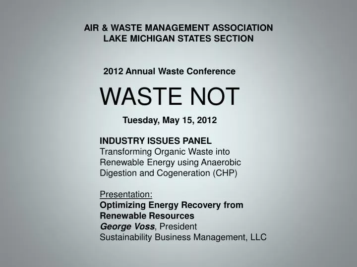 air waste management association lake michigan states section