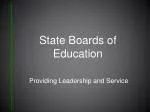 State Board Leadership: Effective Practices & Responsibilities - slide 1