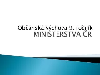 ministerstva r