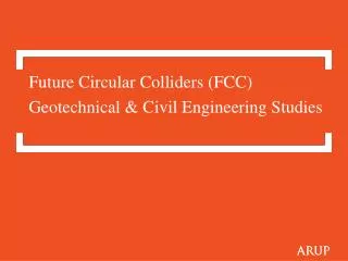 Geotechnical &amp; Civil Engineering Studies