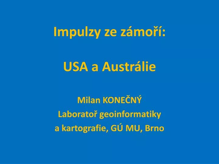 impulzy ze z mo usa a austr lie