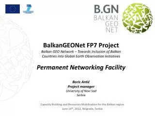 Capacity Building and Resources Mobilization for the Balkan region