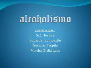 alcoholismo