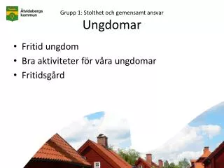 grupp 1 stolthet och gemensamt ansvar ungdomar
