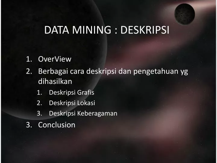 data mining deskripsi