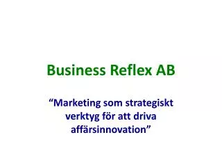 business reflex ab