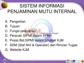 sistem informasi penjaminan mutu internal