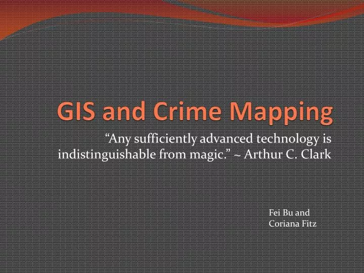 gis and crime mapping