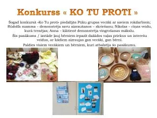 konkurss ko tu proti
