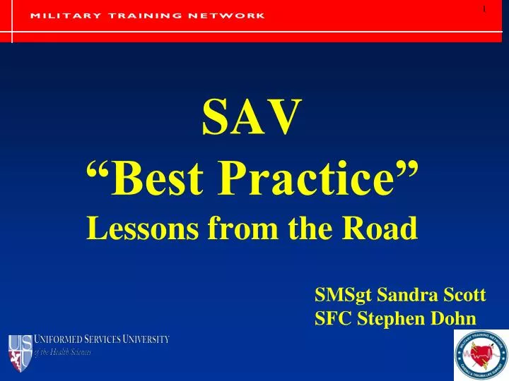 sav best practice lessons from the road