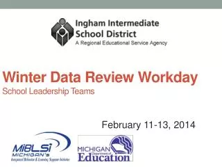Winter Data Review Workday School Leadership Teams