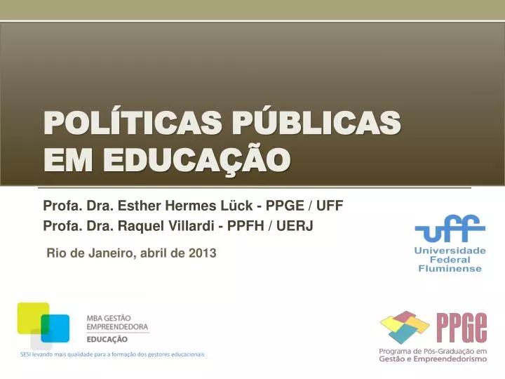 pol ticas p blicas em educa o