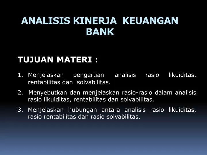 analisis kinerja keuangan bank