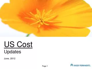 US Cost Updates June, 2012