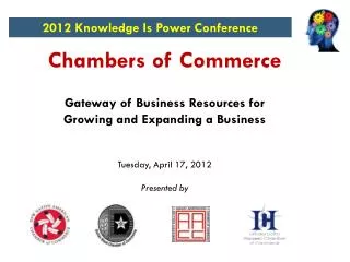 Chambers of Commerce Gateway of Business Resources for Growing and Expanding a Business