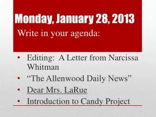 Monday, January 28, 2013