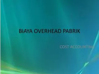 biaya overhead pabrik