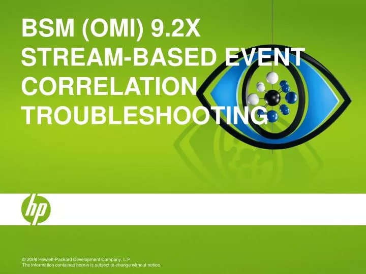 bsm omi 9 2x stream based event correlation troubleshooting