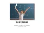 Intelligence - slide 1