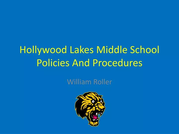 hollywood lakes middle school policies and procedures