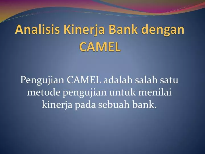analisis kinerja bank dengan camel