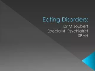 eating disorders