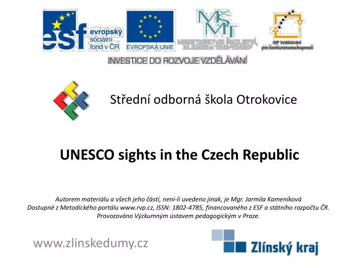 unesco sights in the czech republic