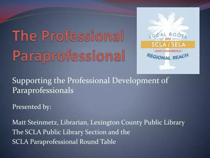 the professional paraprofessional