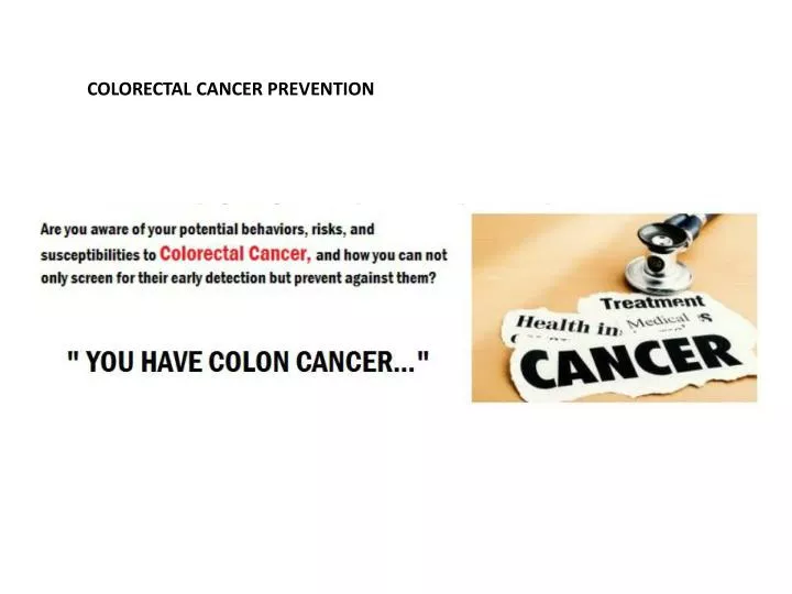 Ppt Colorectal Cancer Prevention Powerpoint Presentation Free