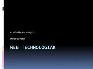6 el ad s php mysql barab s p ter