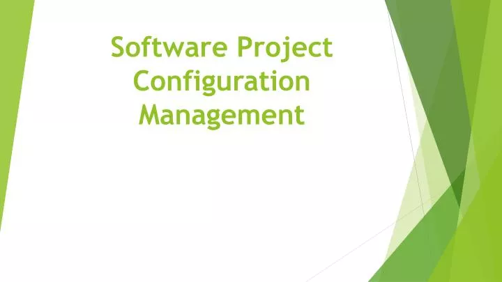 software project configuration management