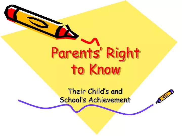 parents right to know