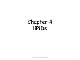 chapter 4 lipids