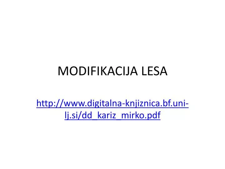 modifikacija lesa