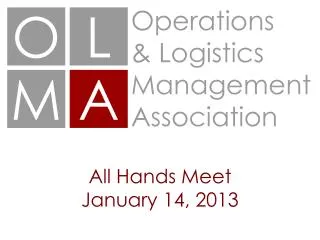 All Hands Meet January 14, 2013