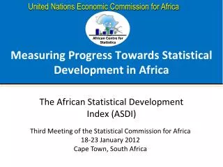 Measuring Progress Towards Statistical Development in Africa