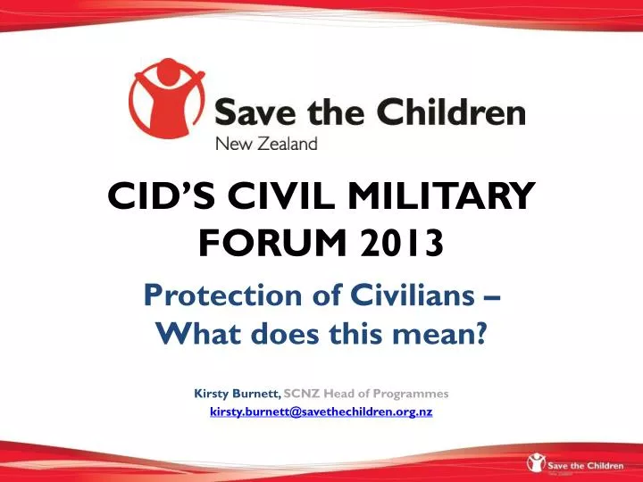 cid s civil military forum 2013