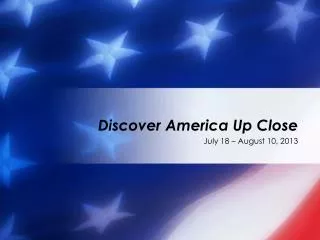 Discover America Up Close