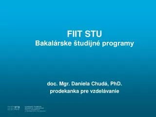 fiit stu b akal rsk e tudijn programy