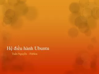 Hệ điều hành Ubuntu