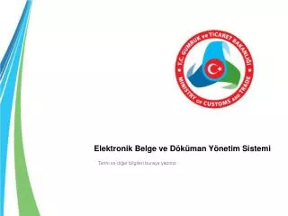 elektronik belge ve d k man y netim sistemi