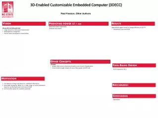 3D-Enabled Customizable Embedded Computer (3DECC)