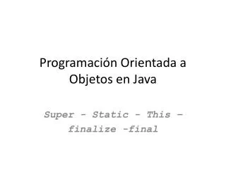programaci n orientada a objetos en java